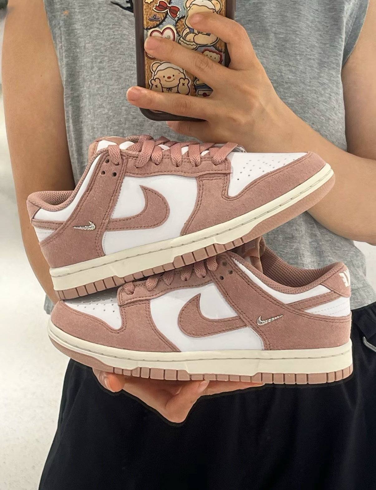 Nike Dunk Low 草莓棉花糖 白粉色 麂皮 小銀勾 女款 IB4417-102/預購