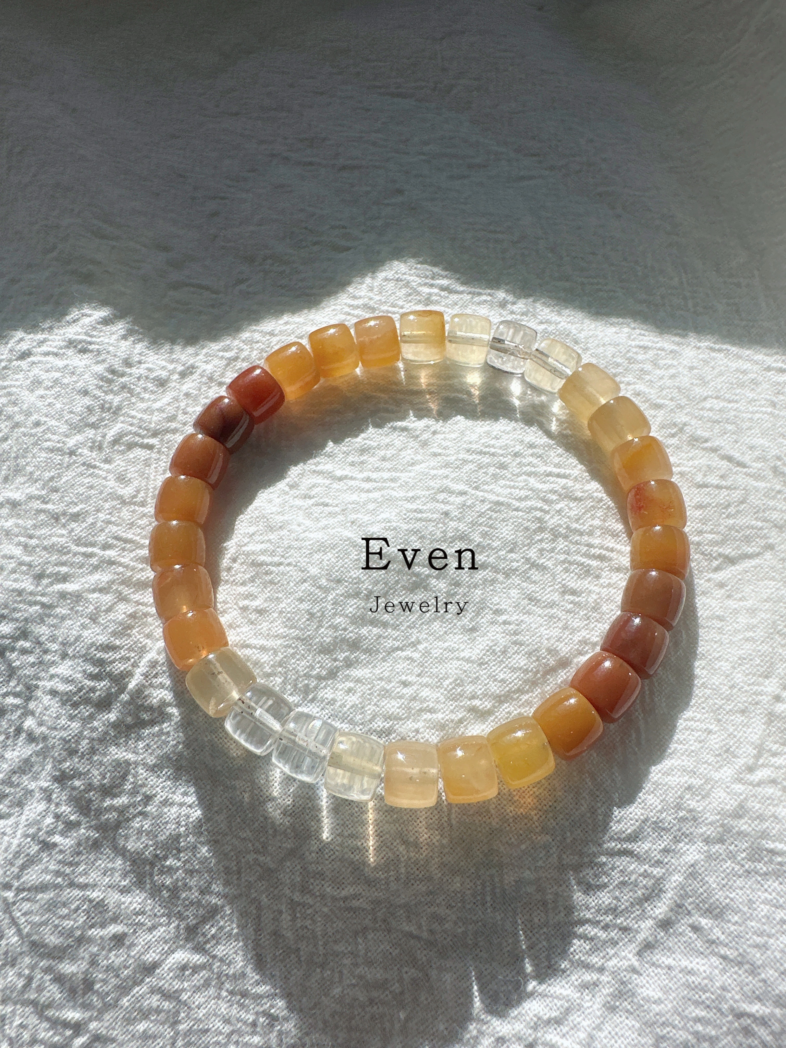 漸變黃兔毛類手鐲款