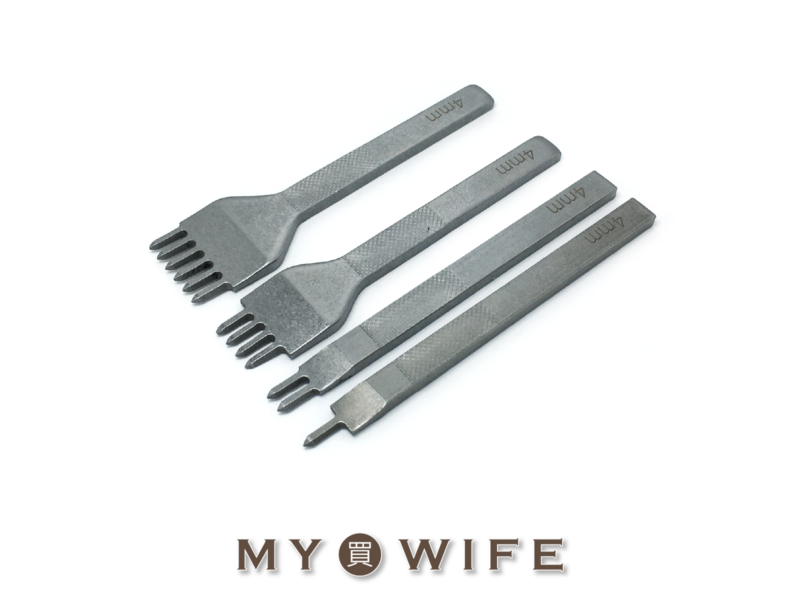 【入門款】4mm白鋼菱斬套組(1/2/4/6齒)_菱斬