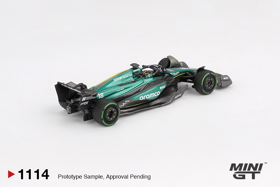 預訂:1/64 MINI GT Aston Martin AMR24 #18 Lance Stroll  2024 F1 2024 Canadian GP (MGT01114-L)