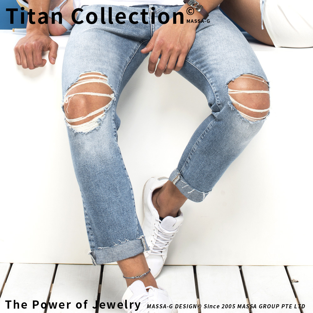 MASSA-G Titan銀鍺系列 阿特密斯Mini 3mm超合金鍺鈦腳環