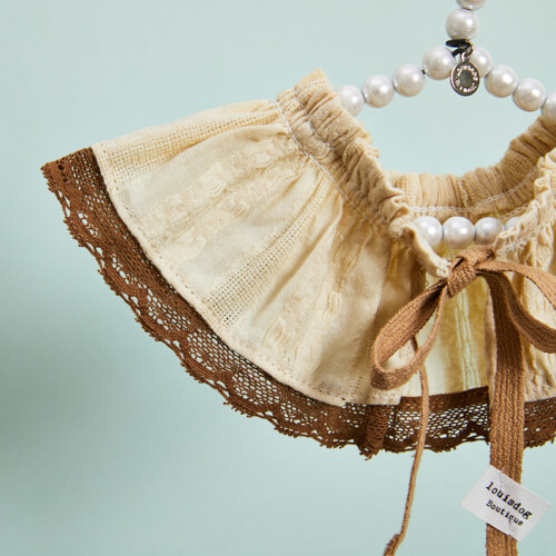 Louisdog Butter荷葉蕾絲領圍