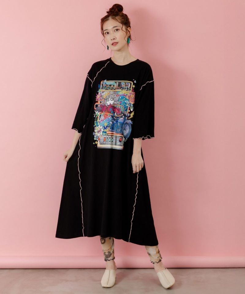 Scolar Bike game pattern mellow switch dress