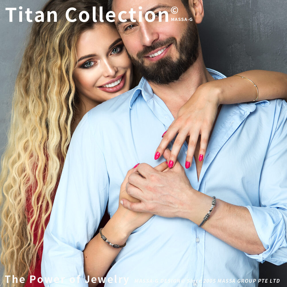 MASSA-G Titan銀鍺系列 阿特密斯 4mm超合金鍺鈦手環