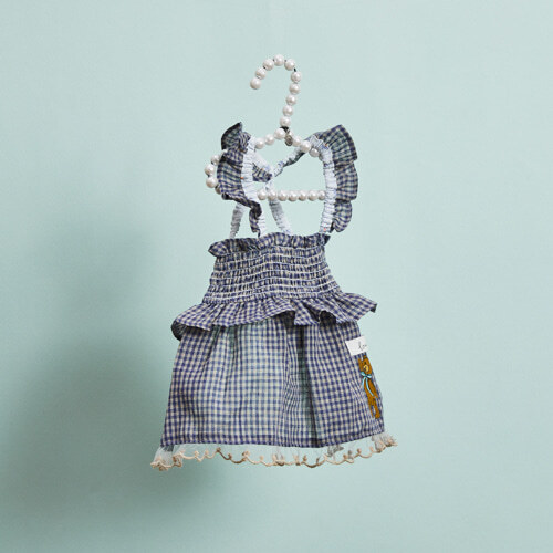 Louisdog 夏日泰迪格紋洋裝