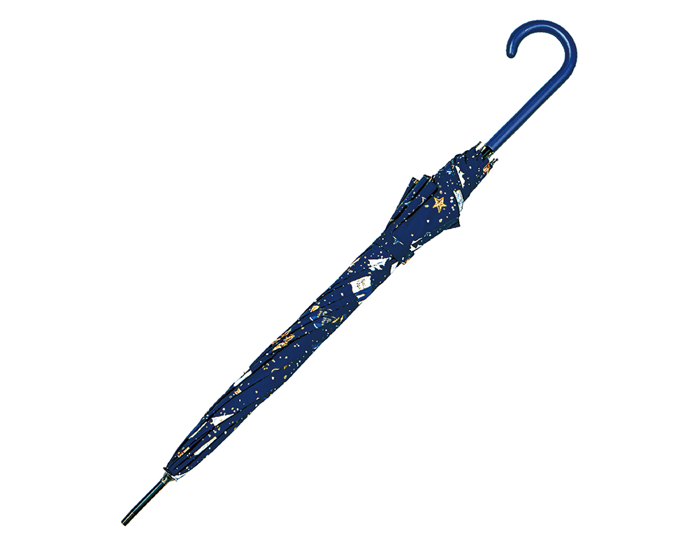 【RAINSTORY】Starry Life抗UV自動開直骨傘(藍)