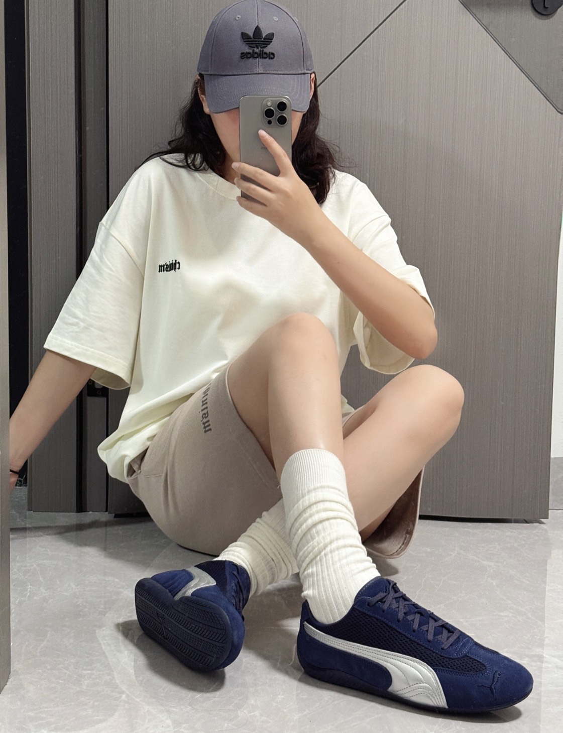 PUMA 彪馬 Speedcat 復古德訓 薄底網面拼接休閒運動鞋 男女同款 藍色Aug25