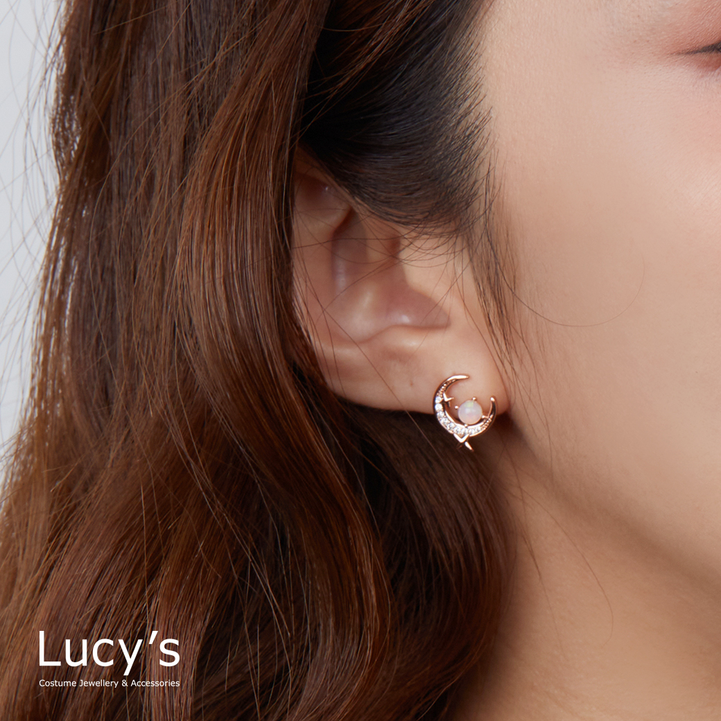 閃耀彎月 耳環 (122803)