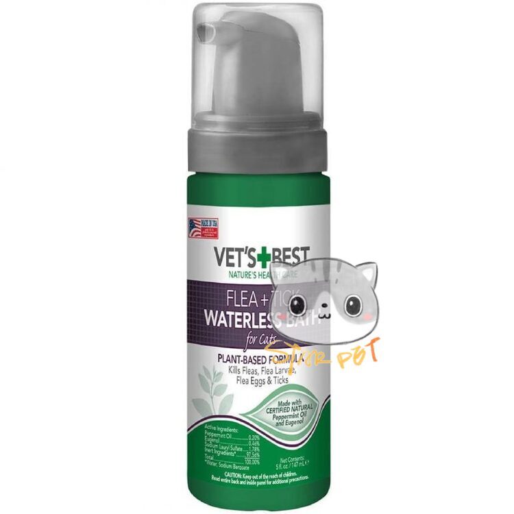 Vet's Best Flea & Tick Cat Waterless Bath 147ml