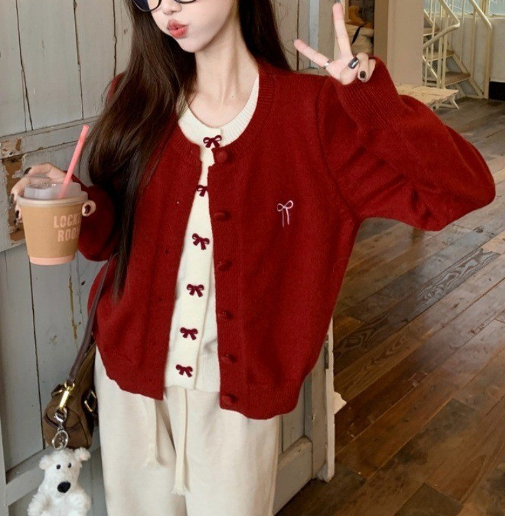 Fresh & Sweet Embroidered Floral Knit Cardigan