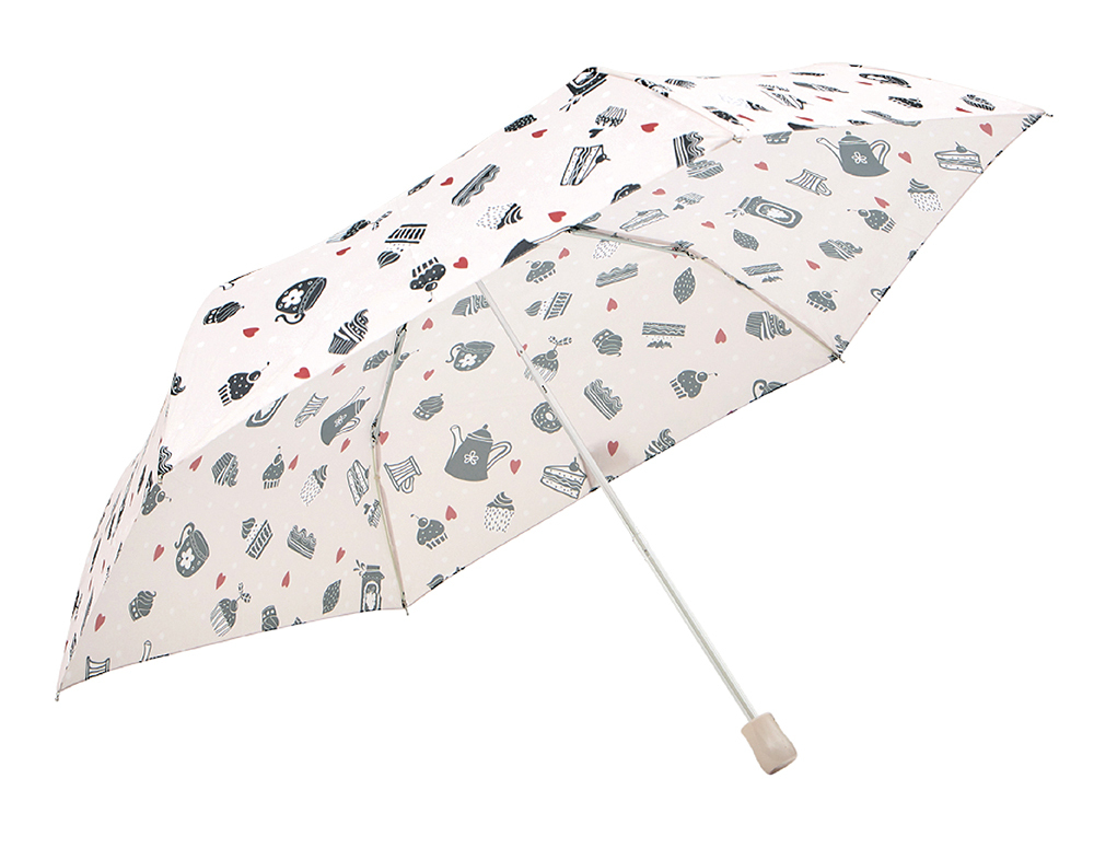 RAINSTORY午茶嘉年華抗UV手開輕細口紅傘