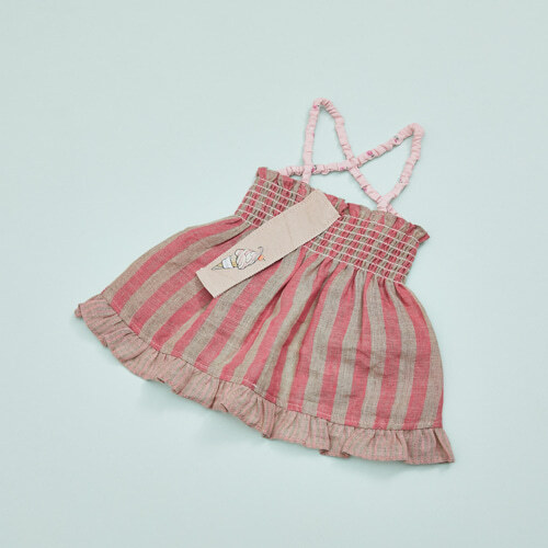 Louisdog 夏日草莓甜筒洋裝