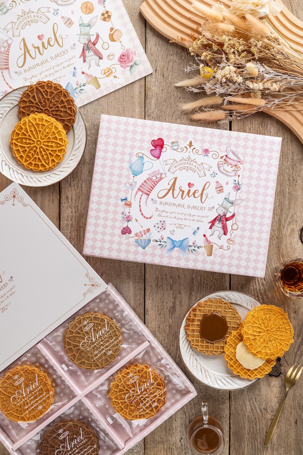 愛莉兒愛麗絲午茶焦糖蕾絲餅禮盒