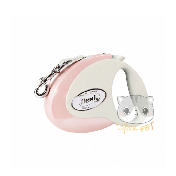 Flexi telescopic tow belt S: 3 m PINK (Suitable for 12kg or below)