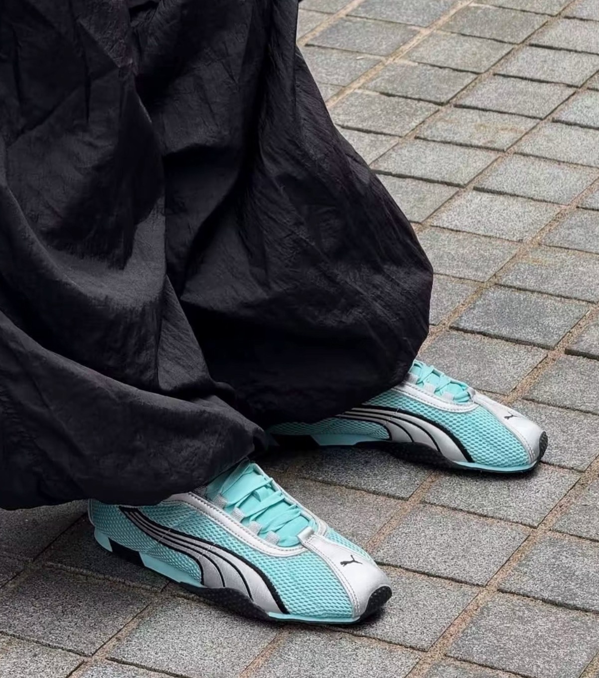 PUMA 彪馬 H-Street OG 藍色 復古慢跑鞋 男款 低筒 百搭休閒運動鞋 耐磨舒適跑步鞋 Aug25