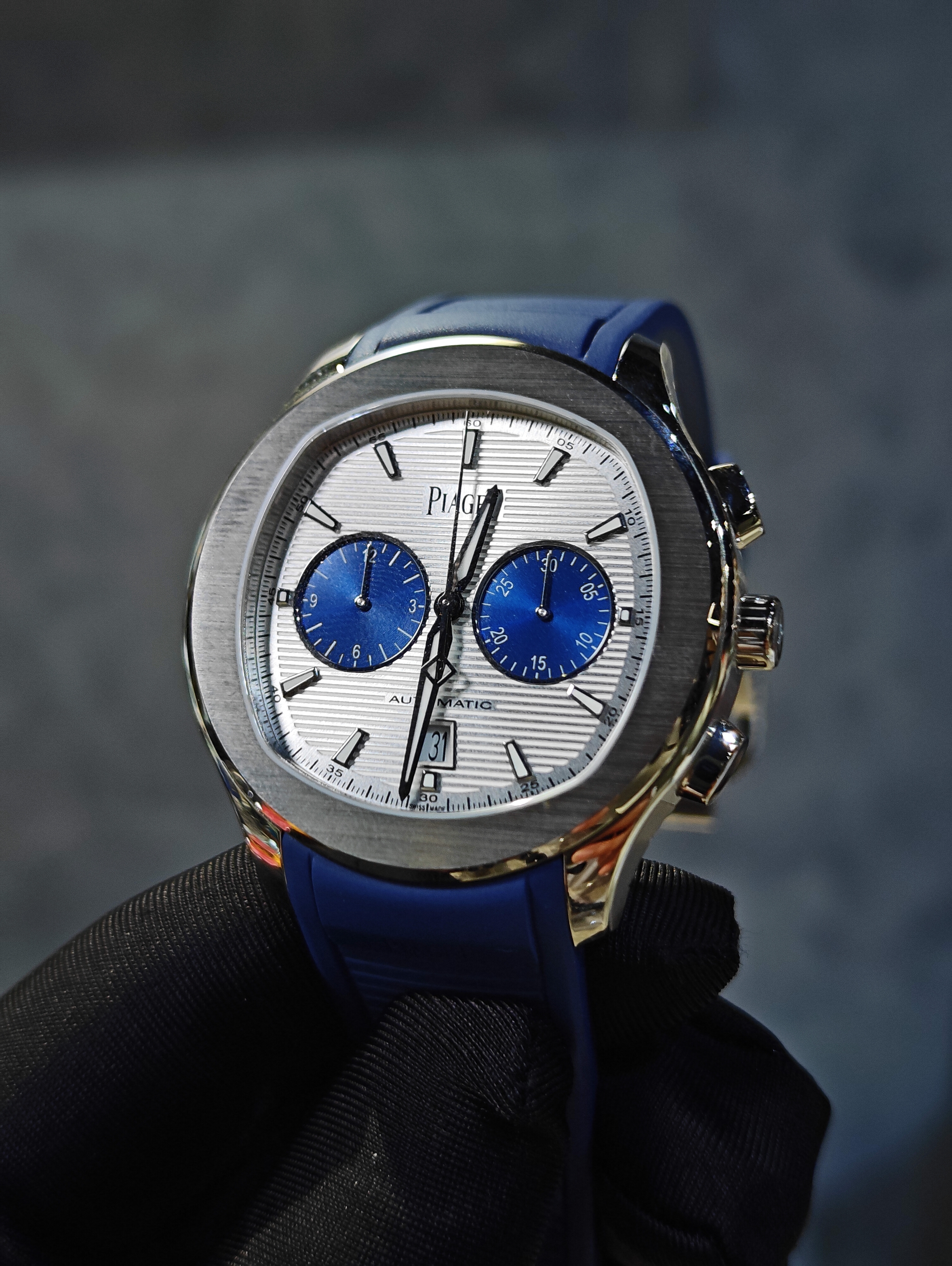BRAND NEW PIAGET G0A46013 POLO WHITE DIAL STEEL CHRONOGRAPH 42MM