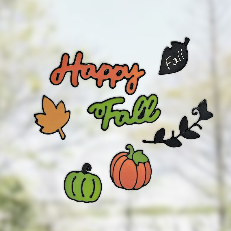 萬聖節窗貼/Fall