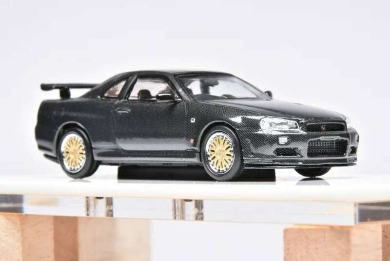 預訂:1/64 Stance Hunters Nissan Skyline GT-R (R34) Carbon Black (SHNR34CBK )