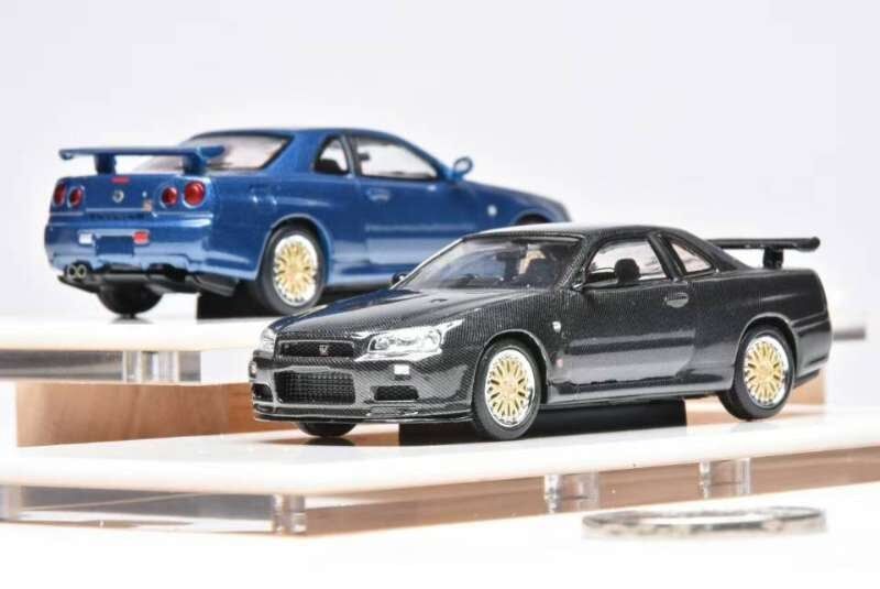 預訂:1/64 Stance Hunters Nissan Skyline GT-R (R34) Carbon Black (SHNR34CBK )