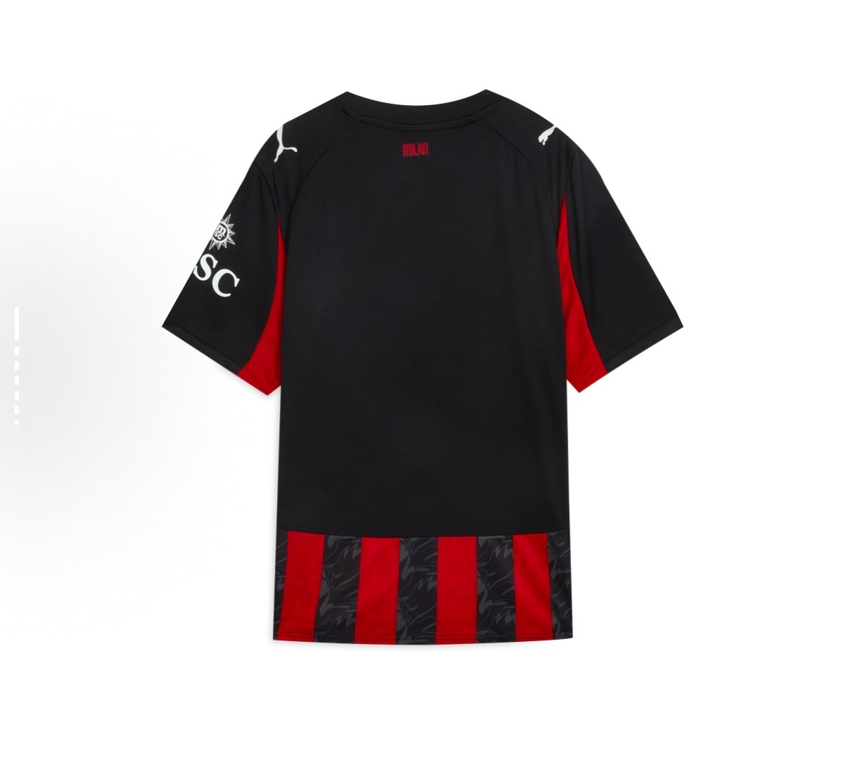 PUMA 彪馬 AC米蘭 主場 球衣 男款 黑紅條紋 合身短袖 足球衣⚽ 球迷裝 百搭運動上衣 Aug25