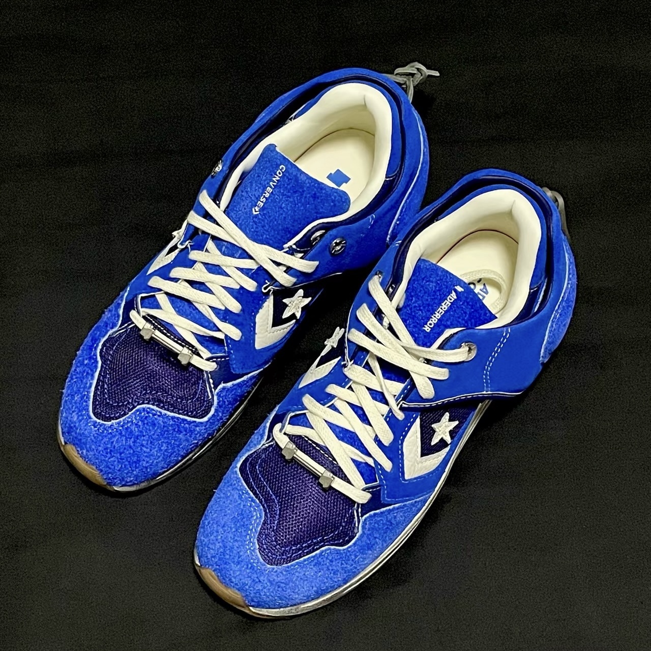ADER ERROR x CONVERSE WAVE TRAINER 聯名款 寶藍 白藍 做舊 焦糖底 休閒 運動 A14290C