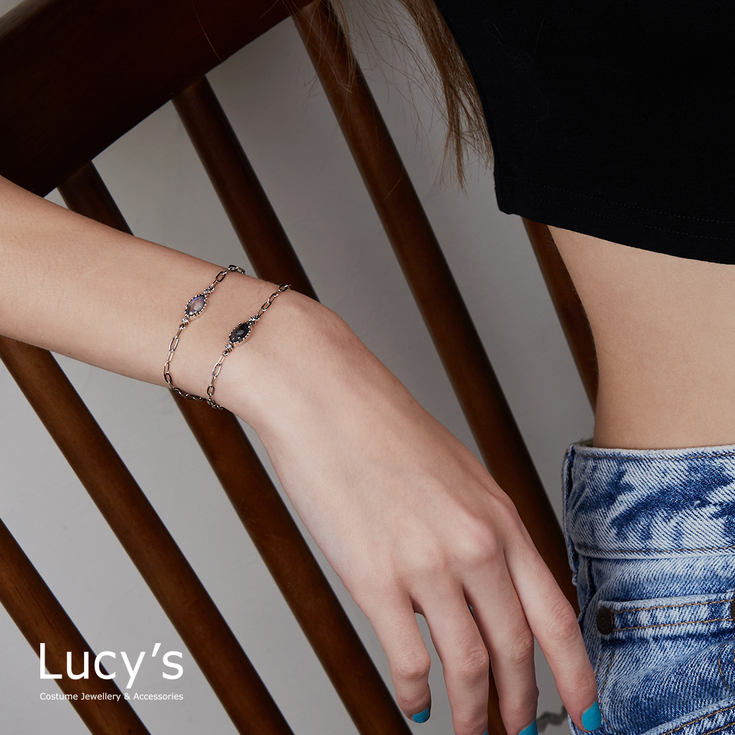 925純銀 凝視 硫化手鍊 (三色) (123697/123698/123699)