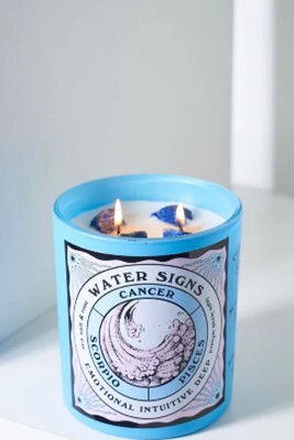 North Muse Sea Salt & Rose Candle with Lapis Lazuli, 430g