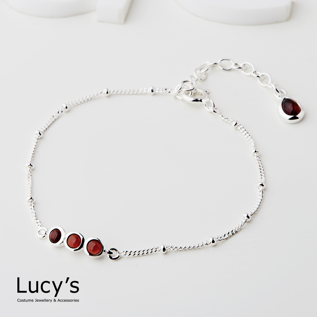 925純銀 水滴圓舞 手鍊 (五色) (123701/123702/123703/123704/123705)