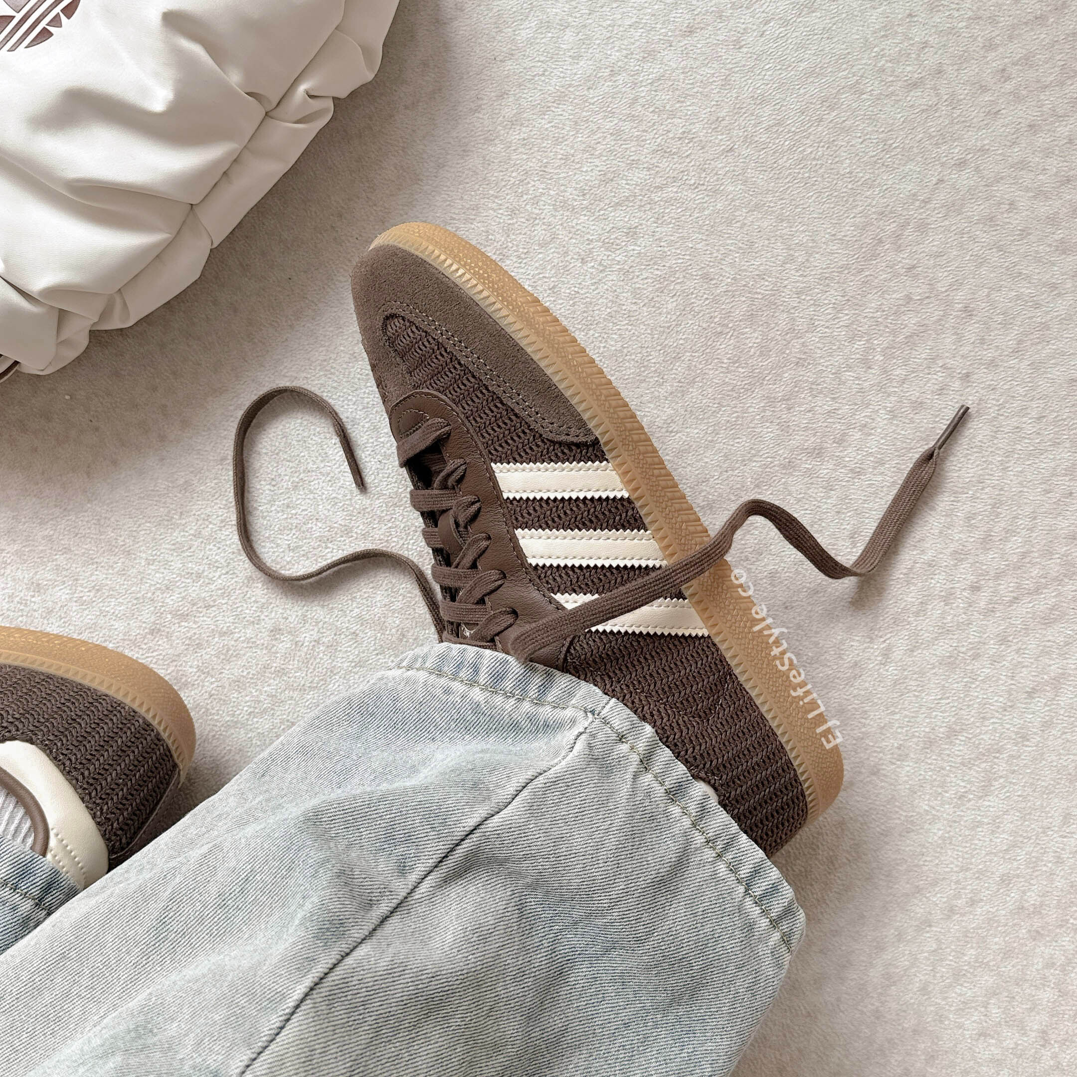 ADIDAS SAMBA OG 巧克力奶油 大地色 咖啡色 可可色 米白 焦糖底 華夫格 鬆餅格 男鞋 JI3184 /現貨+預購