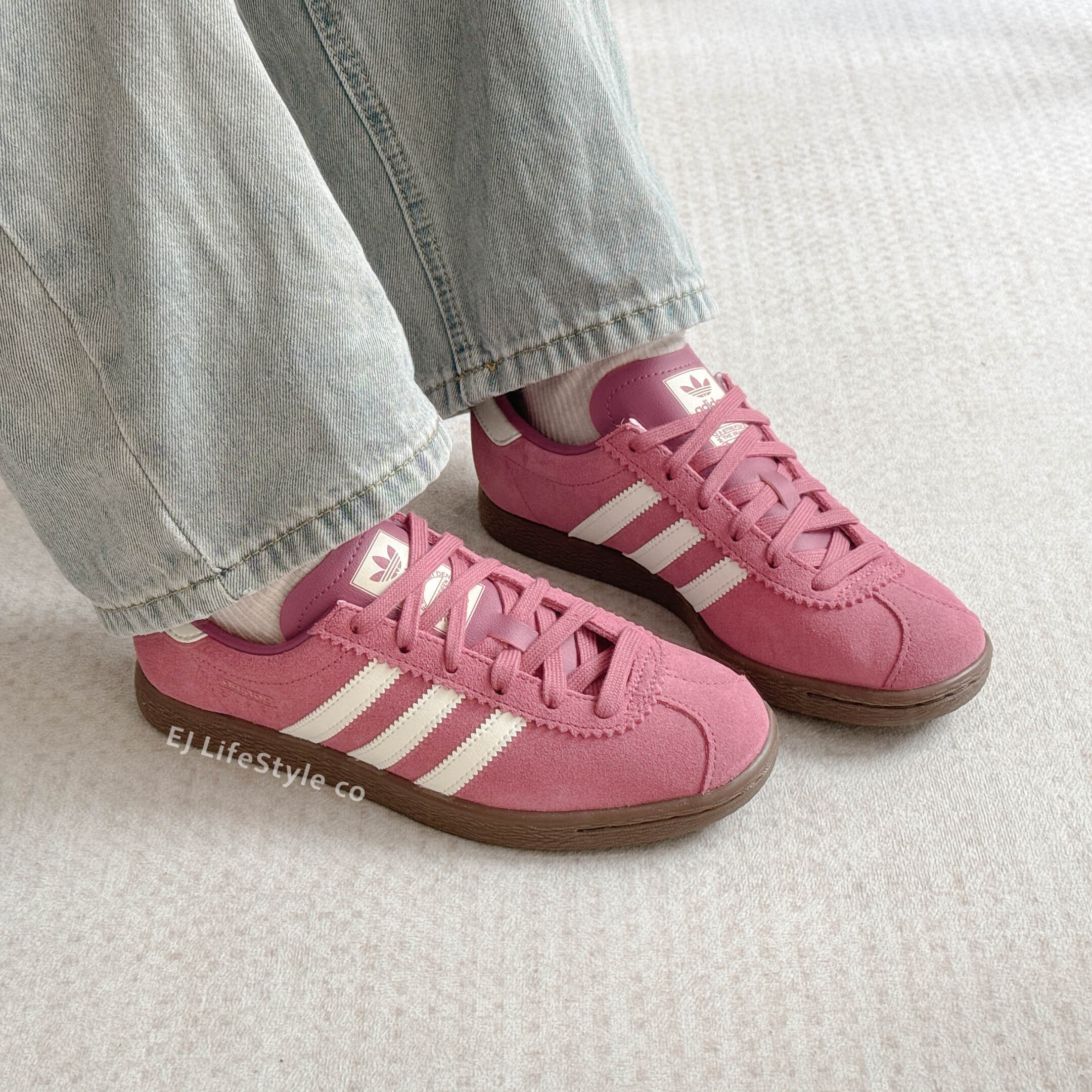 ADIDAS ORIGINALS STADT 草莓粉 草莓熊 白色 焦糖底 男女鞋 JR9551 / 預購