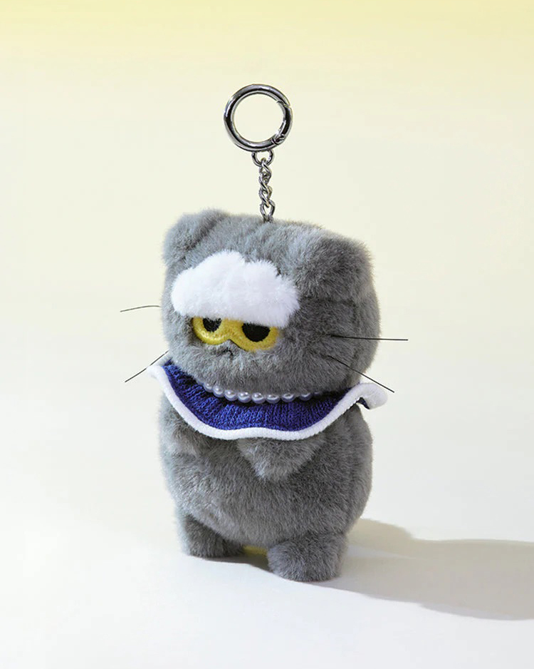 G-DRAGON ZO&FRIENDS ZOA PLUSH KEYRING GD愛貓鑰匙圈