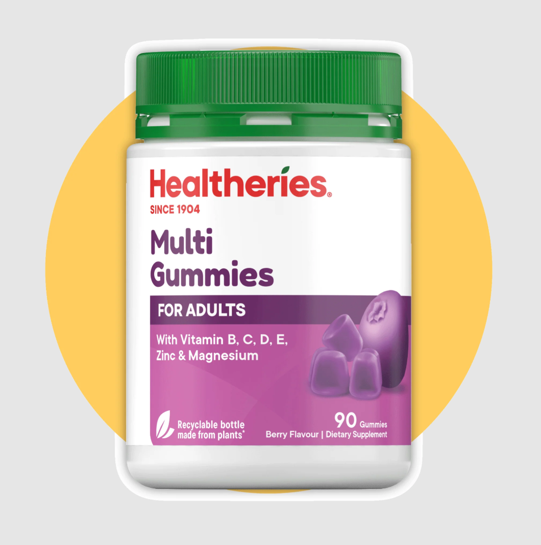 【直播】Healtheries LL081222 成人多元維他命軟糖90粒裝(雜莓味)(買一送一)