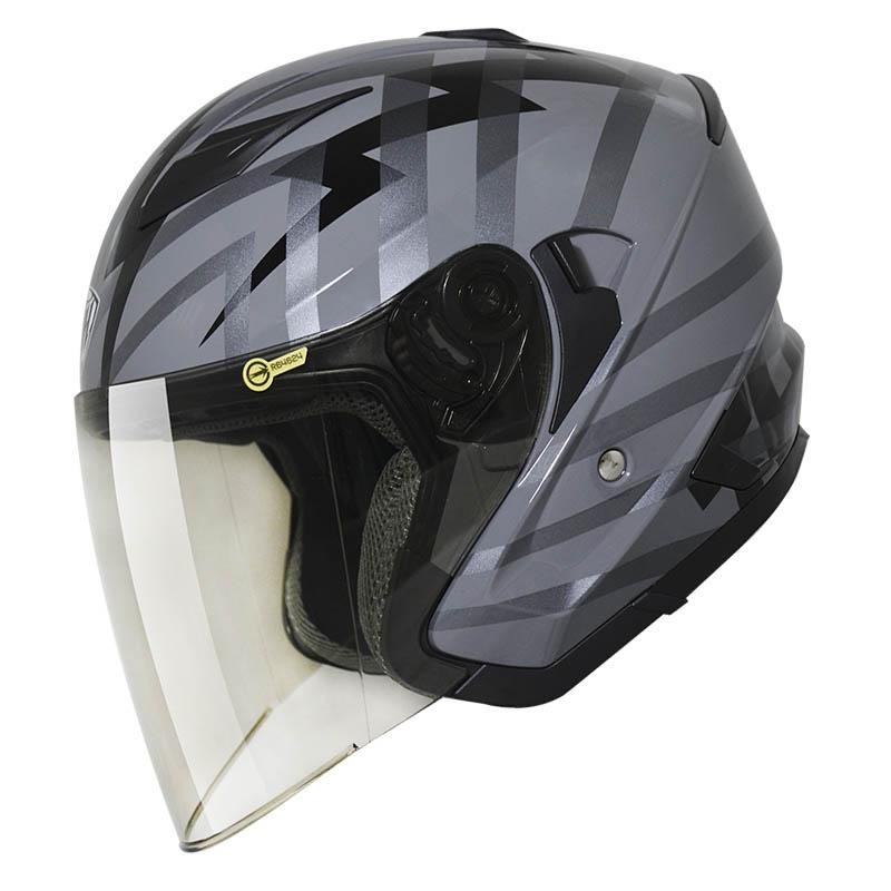 THH T560N-THOR索爾 深灰/黑銀灰 3/4帽款