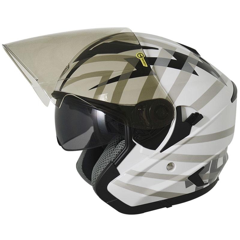 THH T560N-THOR索爾 白/黑淺灰 3/4帽款