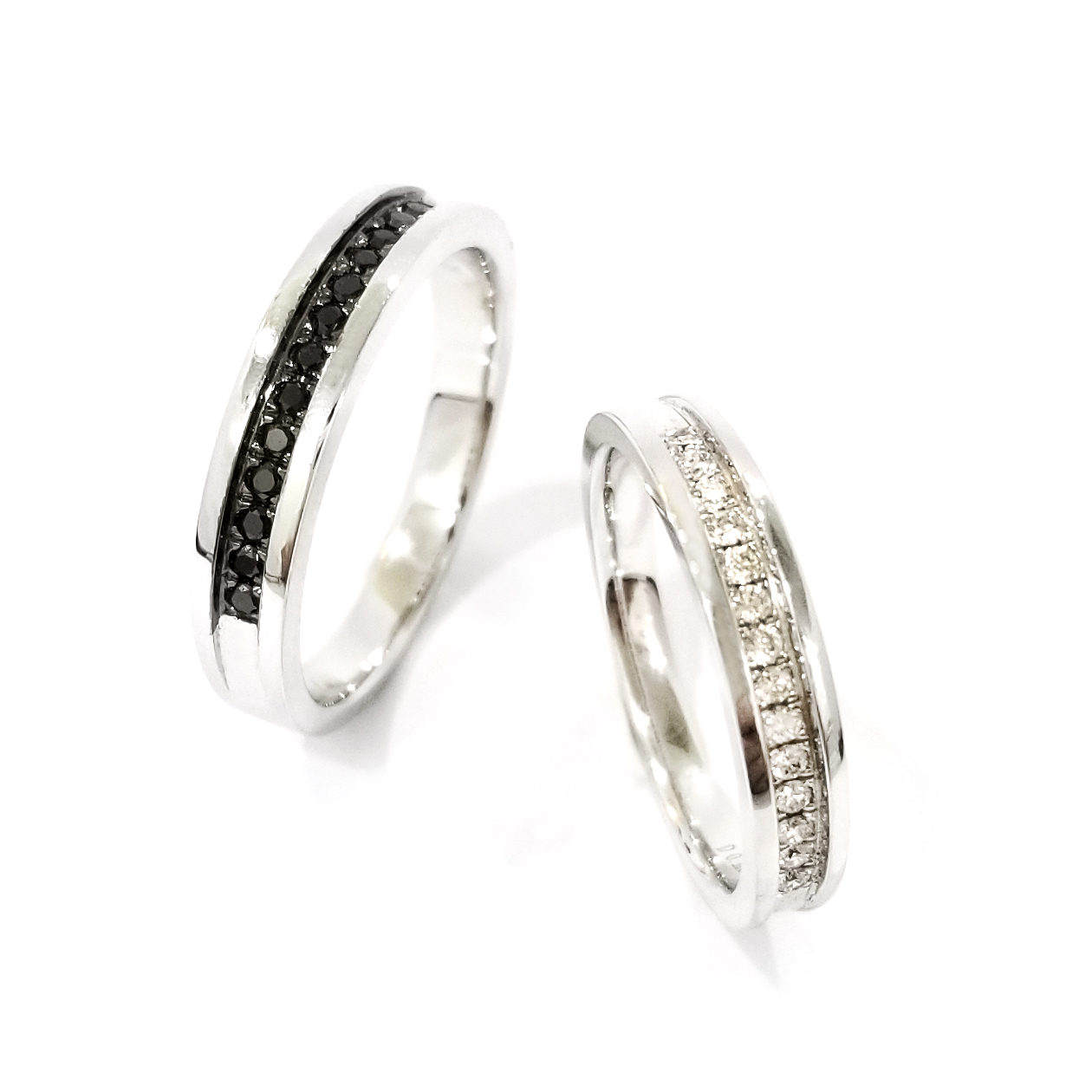 18K白金鑽石結婚戒指(WHK59RG32L & WHK59RG32M)