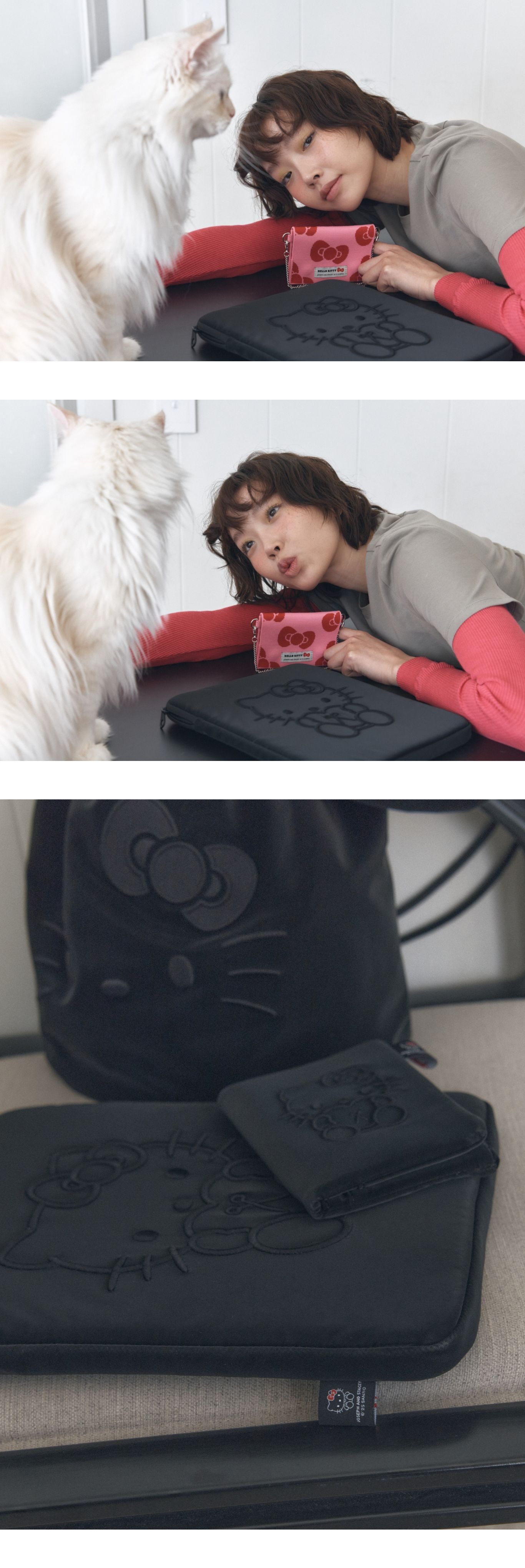 JOSEPH AND STACEY X HELLO KITTY Sleek Tablet Pouch 13in