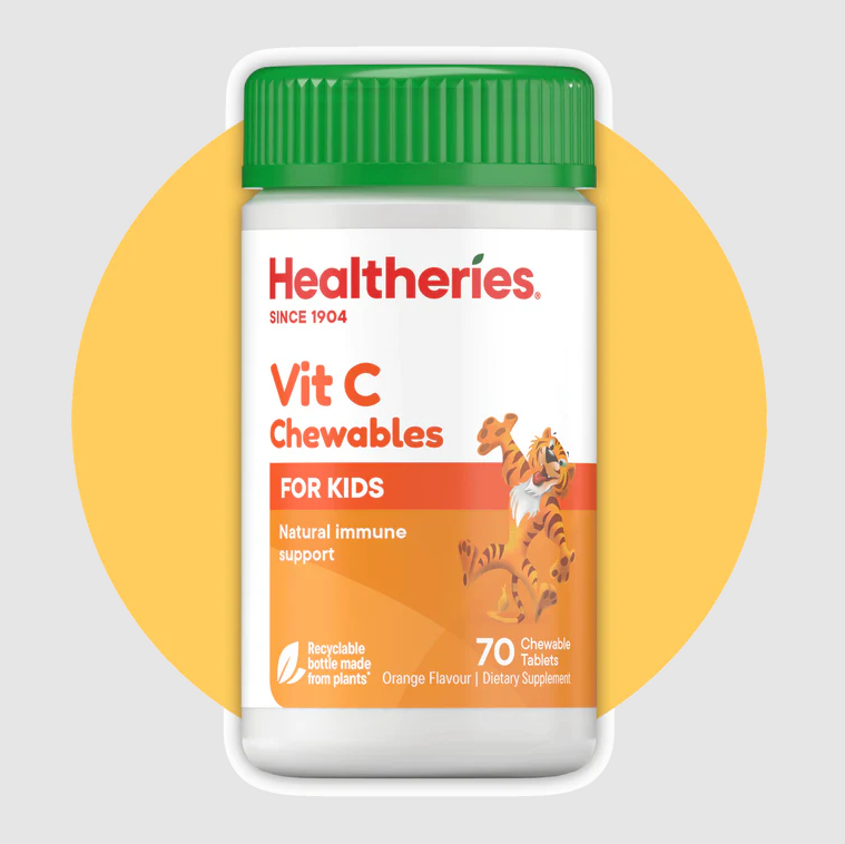 【直播】Healtheries LL081225  兒童咀嚼營養片維他命C (70粒裝)(買一送一)