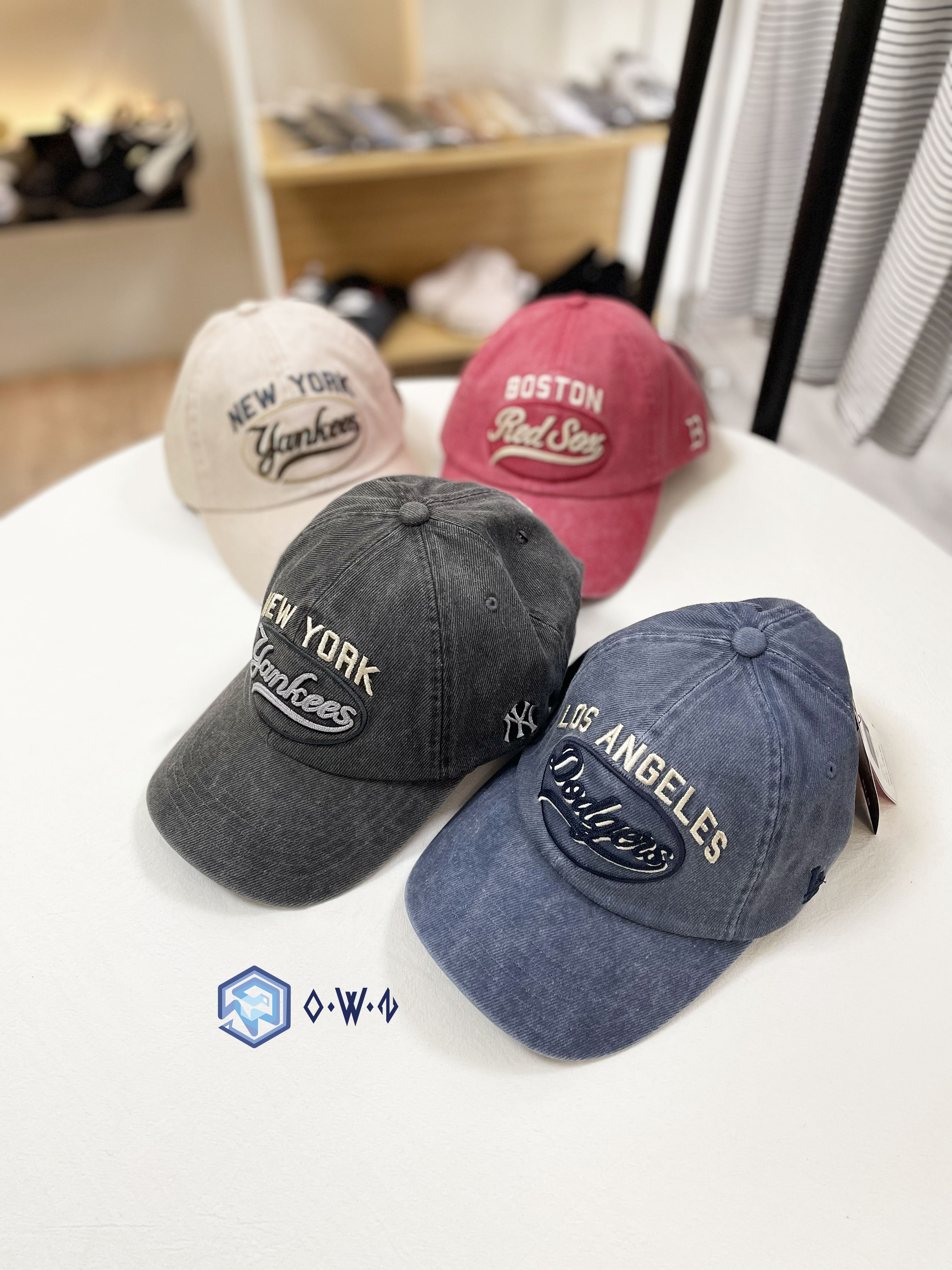 【OWN】MLB Aespa Karina 新款 帽子 牛仔 LA 道奇 鴨舌 老帽 不分男女