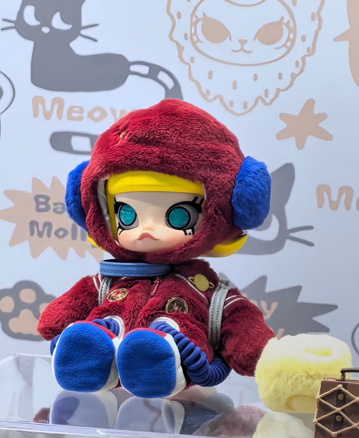 泡泡瑪特 POP MART MOLLY 你好月亮 可動擺飾 潮流公仔 收藏玩偶 可愛桌面擺件 Aug25
