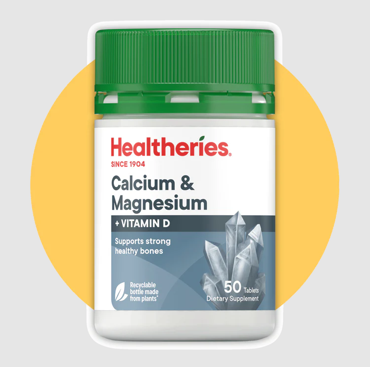 【直播】Healtheries LL081230 鈣，鎂，維他命D(50粒裝)(買一送一)