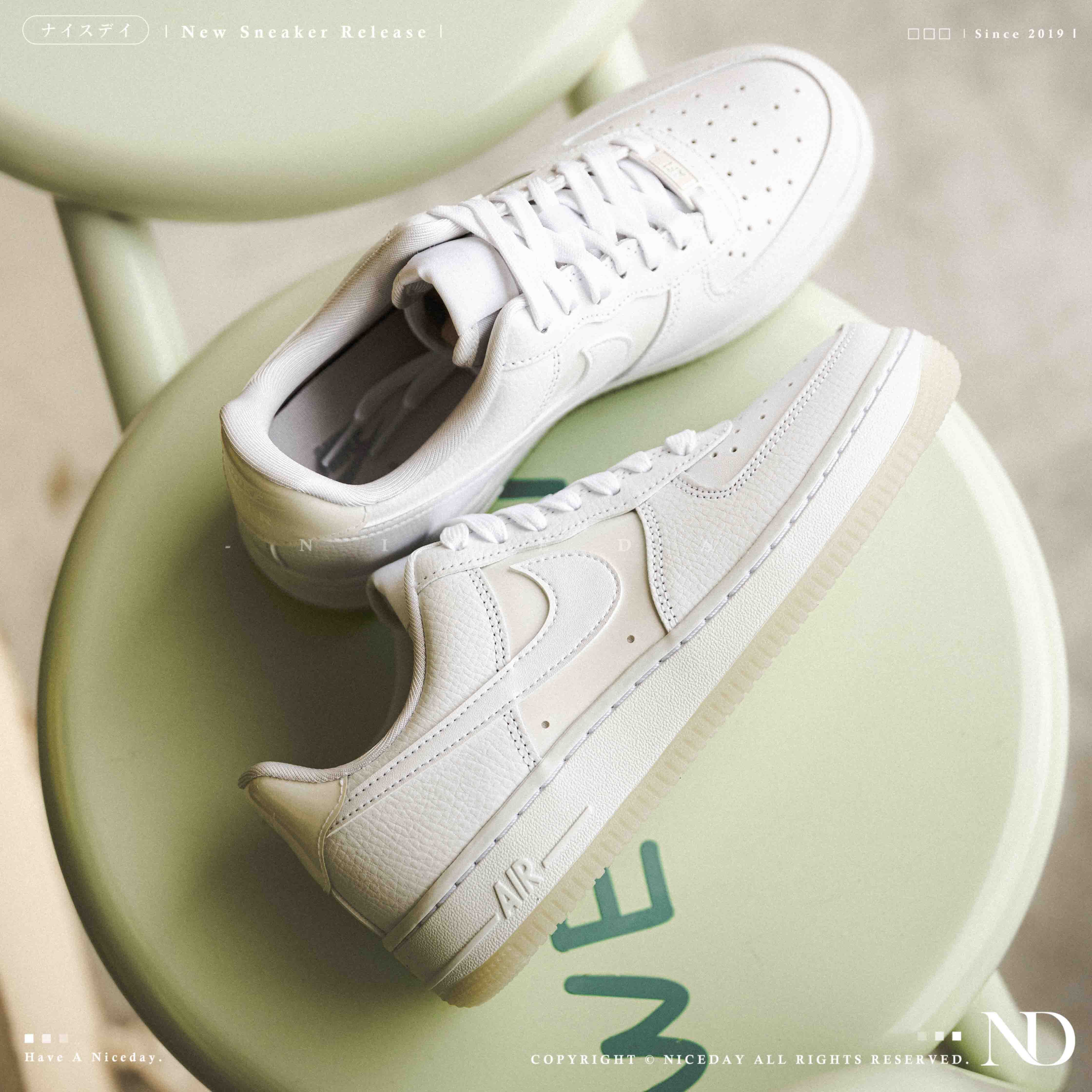 NICEDAY 現貨 Nike Air Force 1 White Multi Color 白炫彩 墨綠 冰綠底 女鞋 IH3204-100