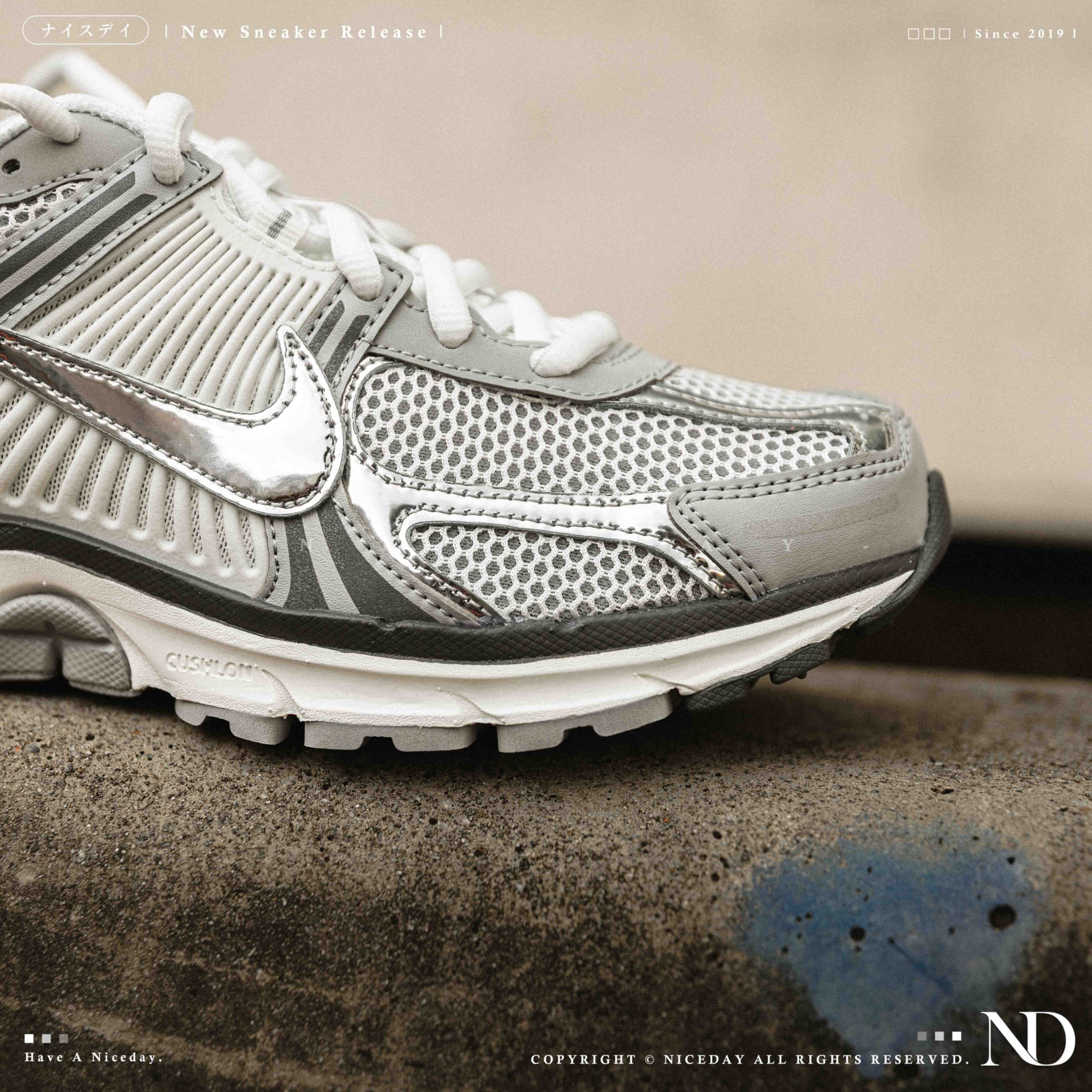 NICEDAY 現貨 Nike Zoom Vomero 5 Metallic Silver 灰銀 骨白 白 白灰 銀鉤 慢跑 IM2219-121
