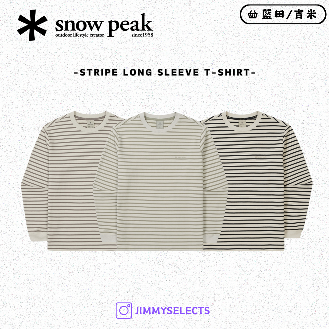 【代購】Snow Peak 雪諾必克 Stripe Long Sleeve 條紋 長袖 S25FMF-TL12