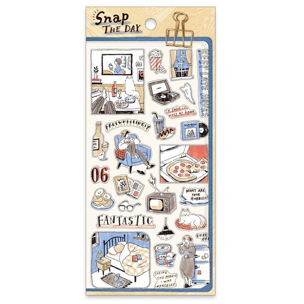 MIND WAVE 貼紙: Snap the day 82406 看電影