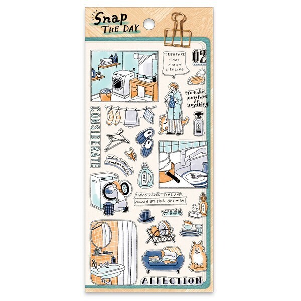 MIND WAVE 貼紙: Snap the day 82404 做家務
