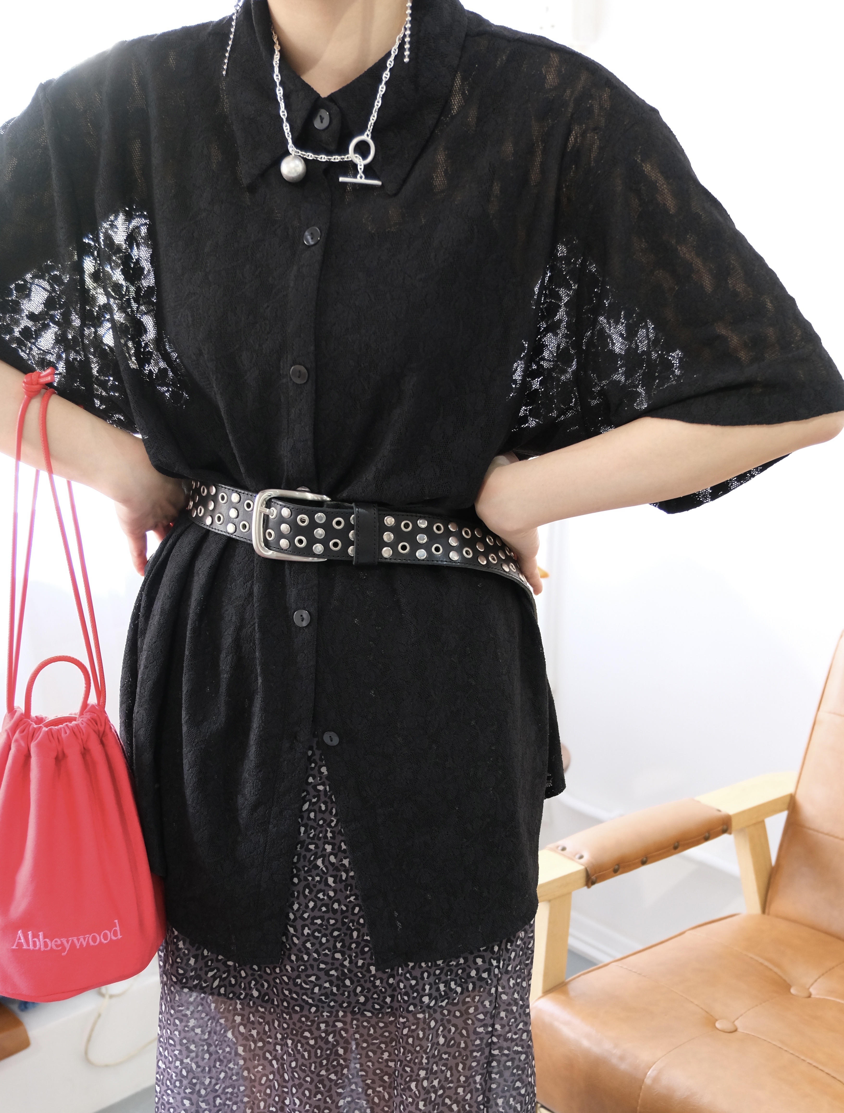 韓製自肥 型格粗洞洞belt