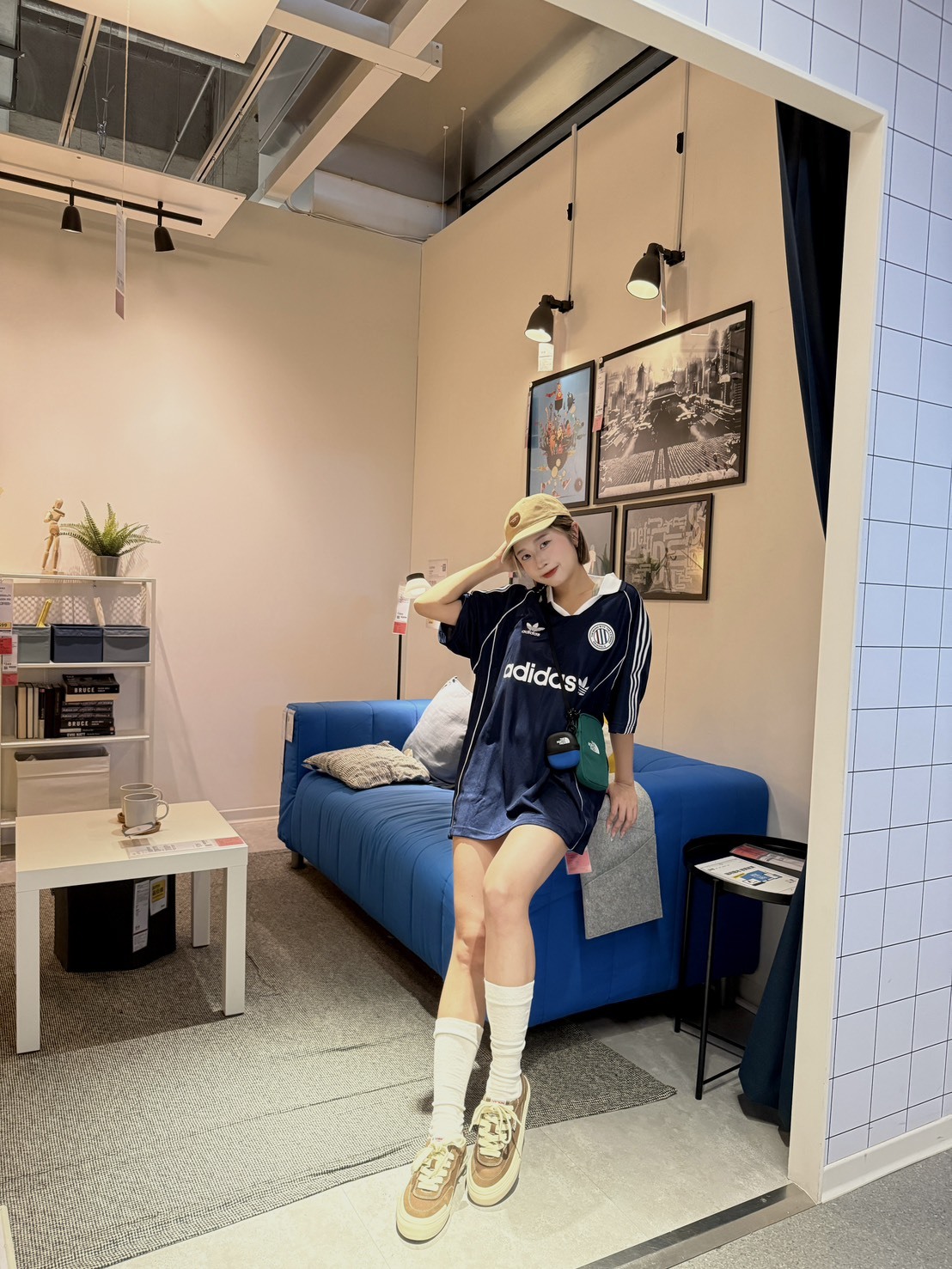 ADIDAS Football-Inspired Loose Sports Jersey Tee – KC0127 / KC0128