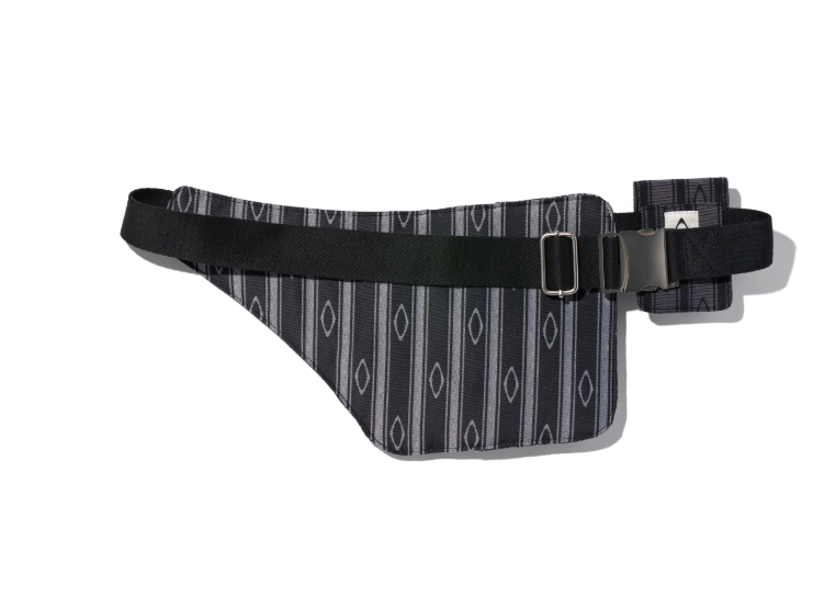 Mischief  MSCHF  許光漢、秀智愛牌 /  JACQUARD BODY POUCH_BLACK 提花布腰包 黑色 / AUG25