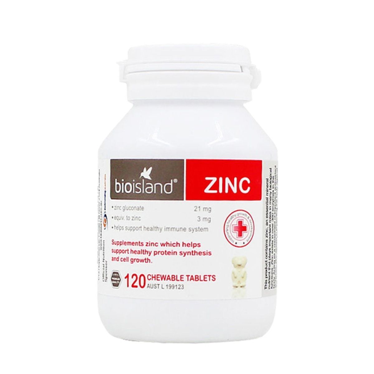 Bio Island - 天然嬰兒兒童補鋅咀嚼片 120粒 （平行進口）