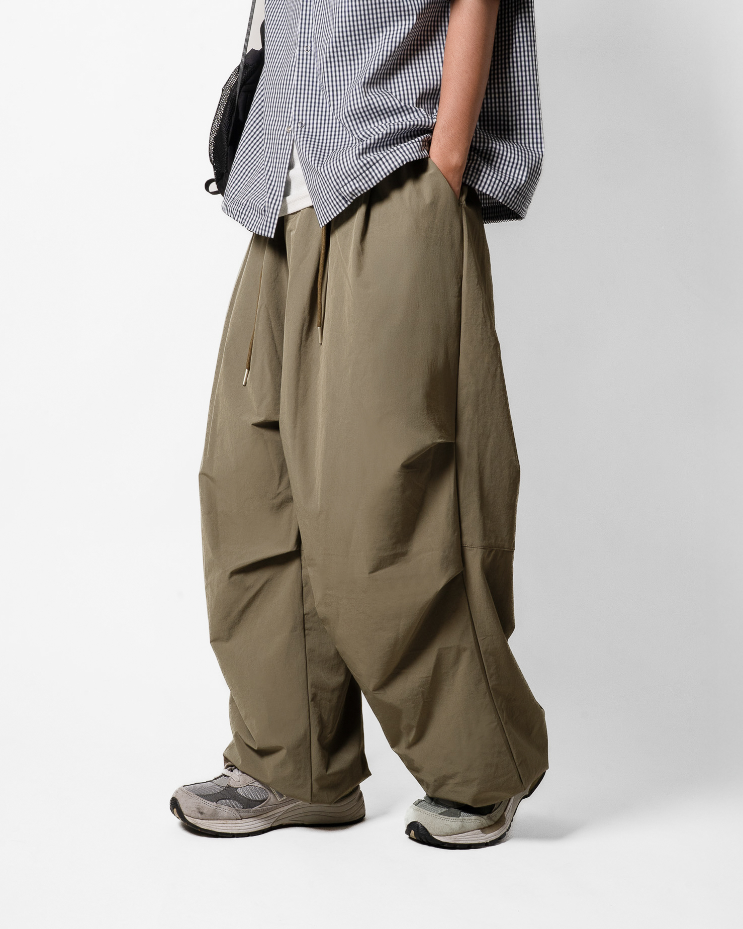 OurPick Wide Pleated Ballon Pants 日系調節寬版打褶氣球褲 2色
